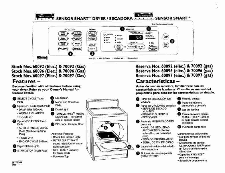 Kenmore Clothes Dryer 60092-page_pdf